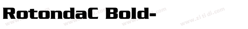 RotondaC Bold字体转换